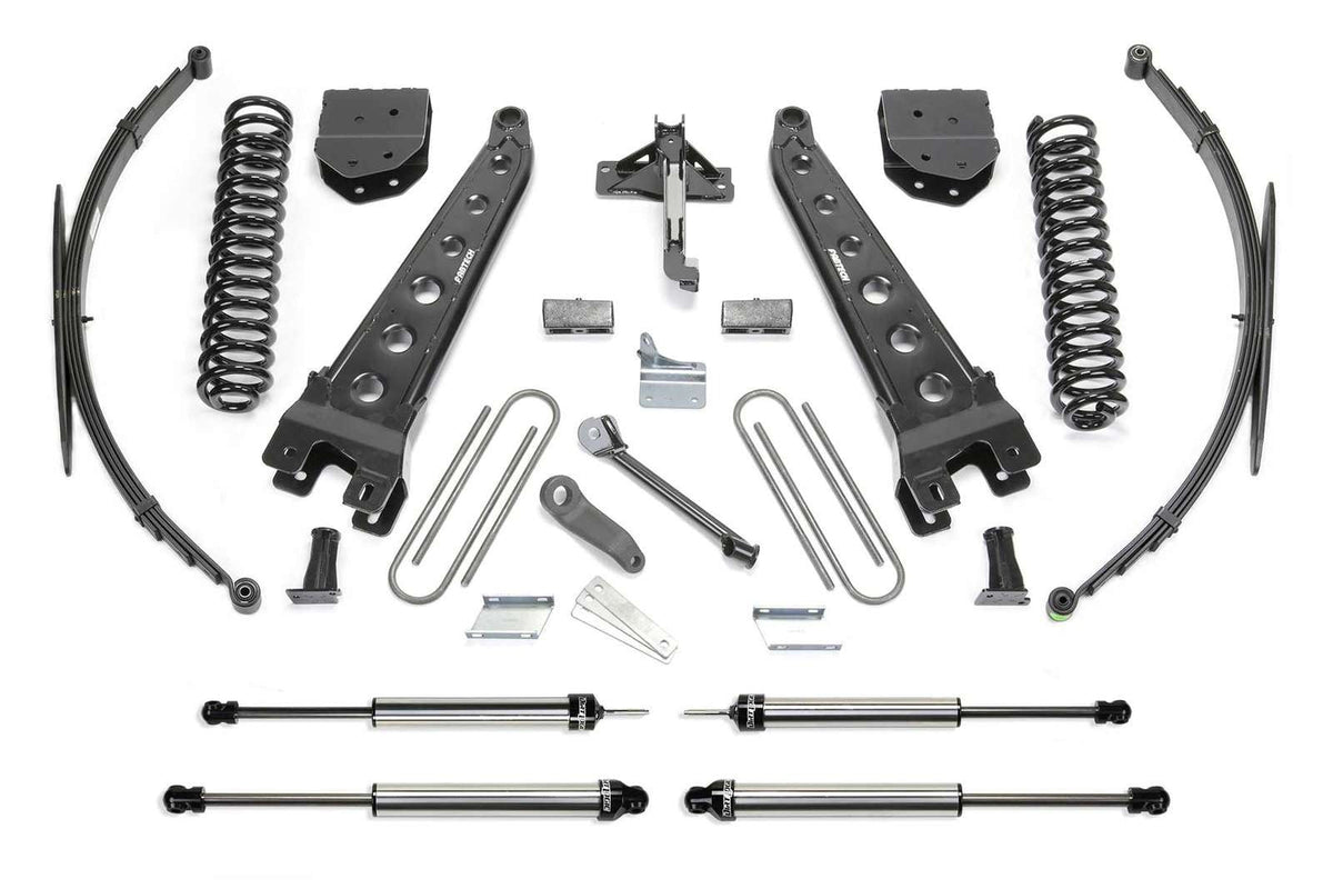 Fabtech 10" Radius Arm System w/Dirt Logic Shocks Kit for 2008-2016 Ford F350 Super Duty 4WD w/10" lift