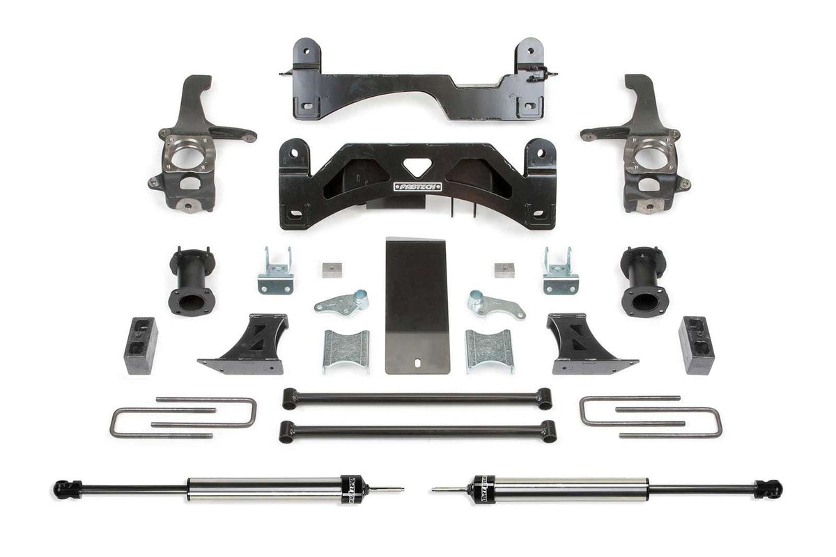 Fabtech 6" Basic System w/Coilover Spacers & Rear 2.25 Shocks Kit for 2007-2021 Toyota Tundra 4WD RWD w/6" lift