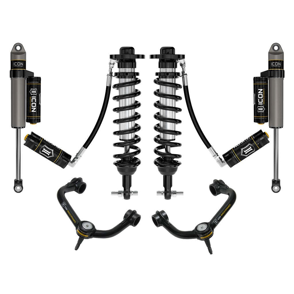 ICON K93124T Stage 4 Suspension System Tubular UCA Ford F150 2WD 0-3" Lift