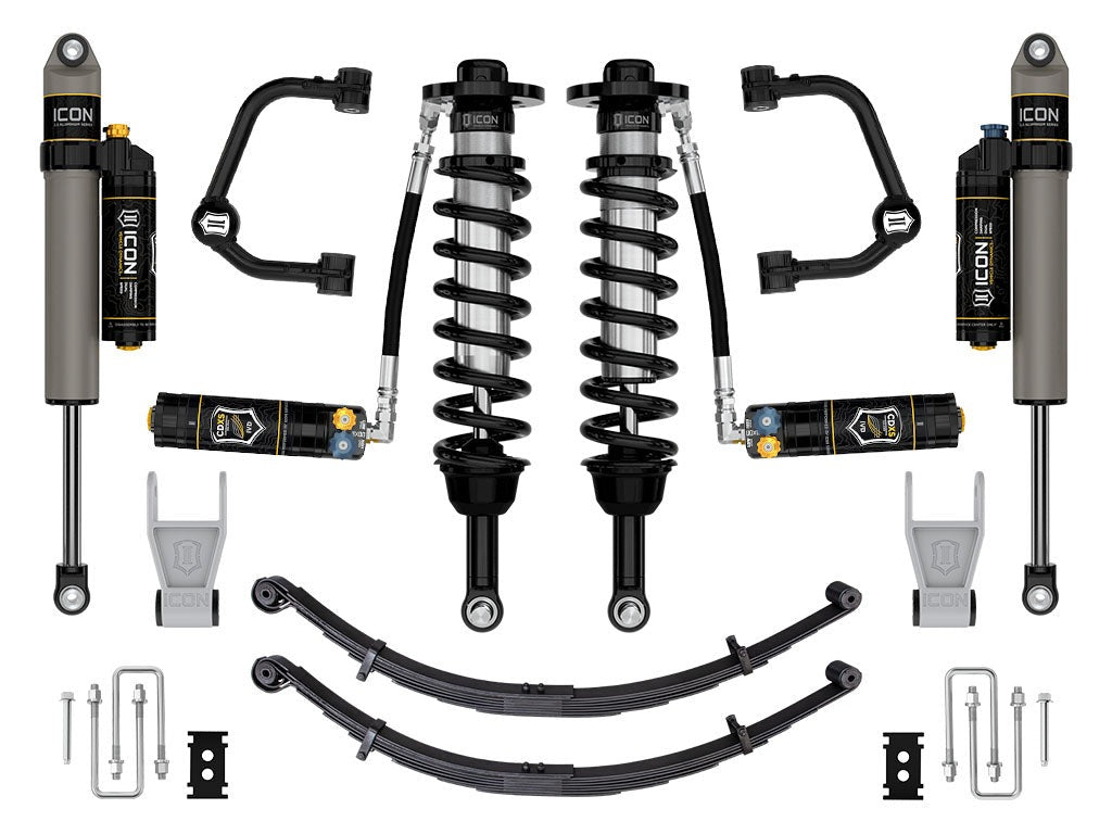 Icon 2.5-3" Stage 4 Suspension System Tubular CDXS leaf Pack Kit 2021-2026 Ford F-150