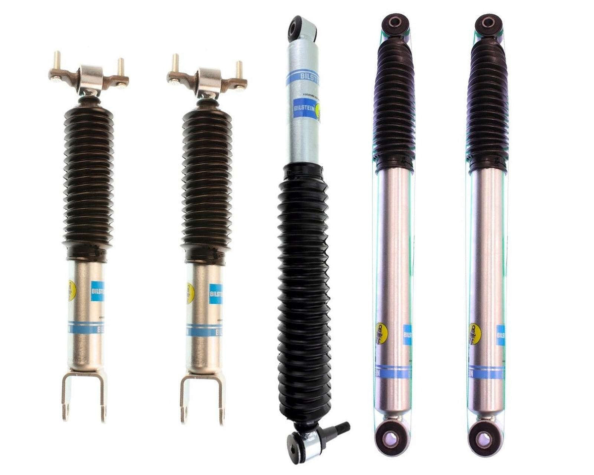 Bilstein 5100 Monotube Shocks & Steering Stabilizer Kit for 2011-2023 Chevrolet Silverado 2500 HD 4WD RWD