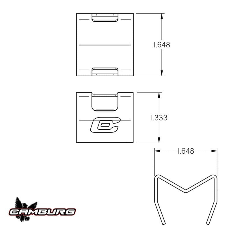Camburg Universal 4130 Mounts - Weld-On Single Clamp (CAM-040103)