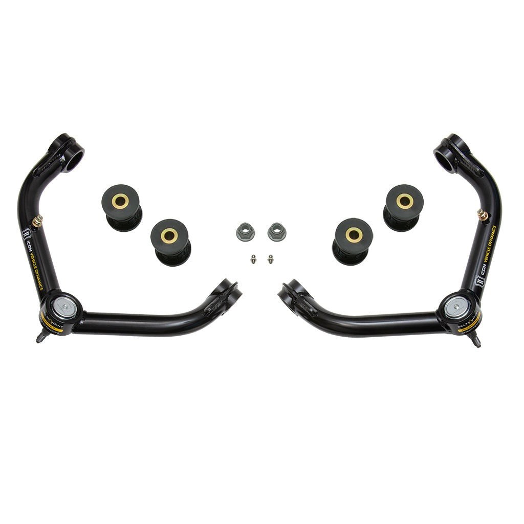ICON 78550DJ GM 2500/3500 HD Tubular Upper Control Arm Kit w/Delta Joint