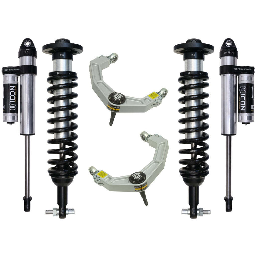 ICON K93083 Stage 3 Suspension System Billet UCA Ford F150 4WD 0-2.63" Lift