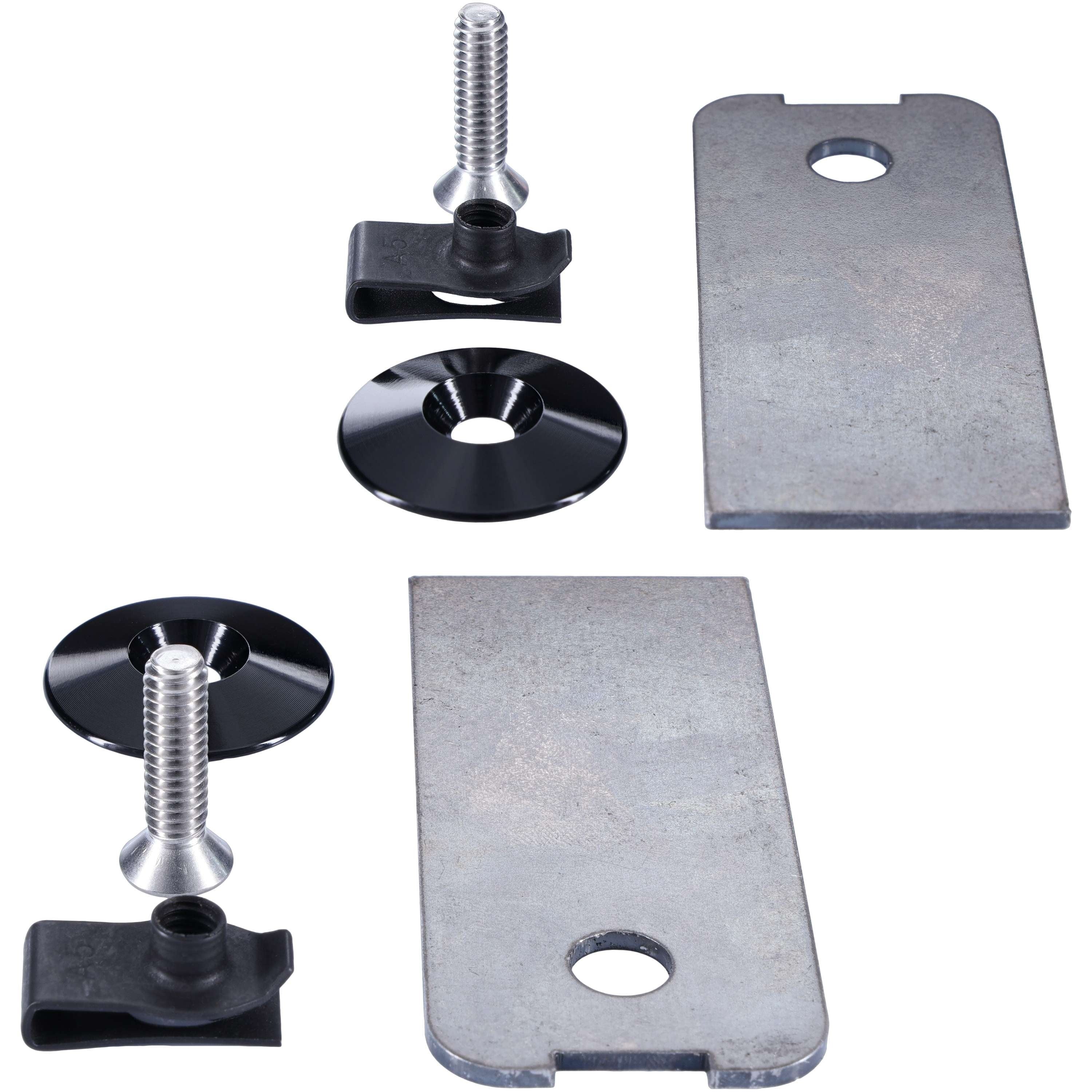 Camburg Black Fender Washer 10 Pack (aluminum washer, bolt, body clip, 1/8" tab)