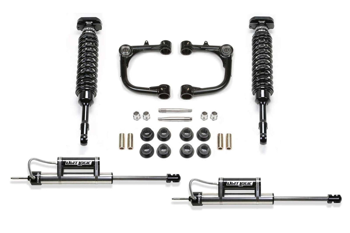 Fabtech 3" Uniball UCA System w/Front Dirt Logic 2.5 Coilovers & Rear Dirt Logic Shocks w/Reservoir Kit for 2007-2009 Toyota FJ Cruiser 4WD w/3" lift