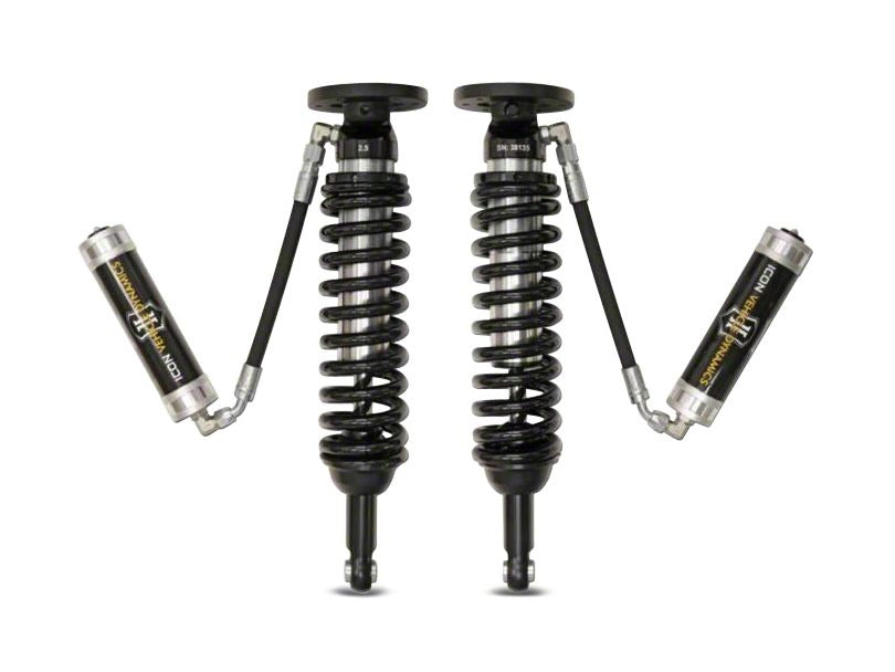 Icon 2.5 Remote Reservoir Coilovers CDCV Front Pair for 2019 Chevrolet Silverado 1500 LD
