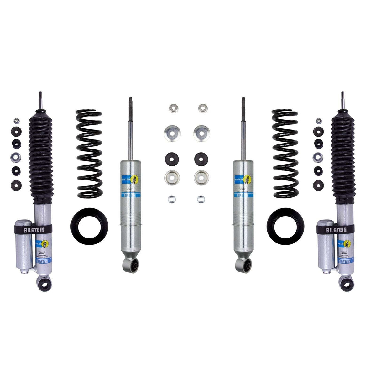 Bilstein 6112 Strut & Spring + Rear 5160 Reservoir Shocks Set for 1996-2002 Toyota 4Runner 4WD w/0-2.3" lift