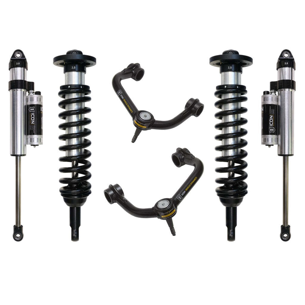 ICON K93023T Stage 4 Suspension System Tubular UCA Ford F150 4WD 0-2.63" Lift