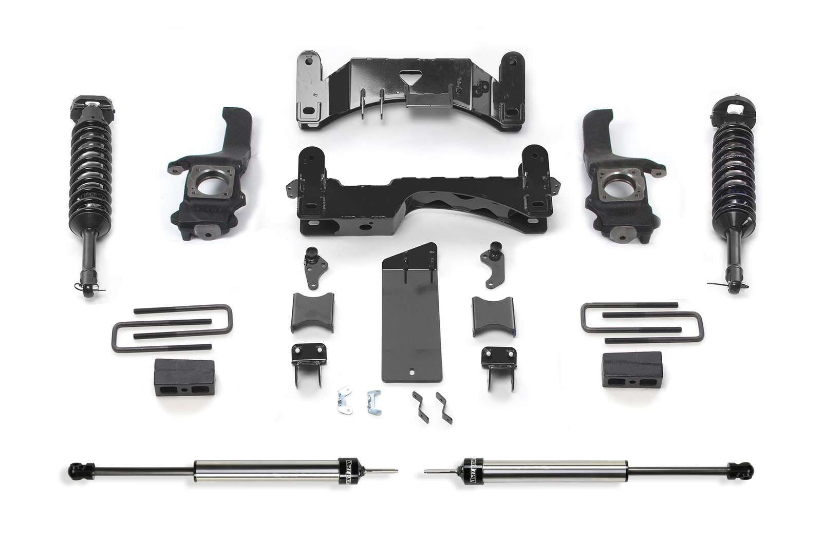 Fabtech 6" Performance System w/Front Dirt Logic 2.5 Coilovers & Rear 2.25 Shocks Kit for 2007-2021 Toyota Tundra 4WD RWD w/6" lift