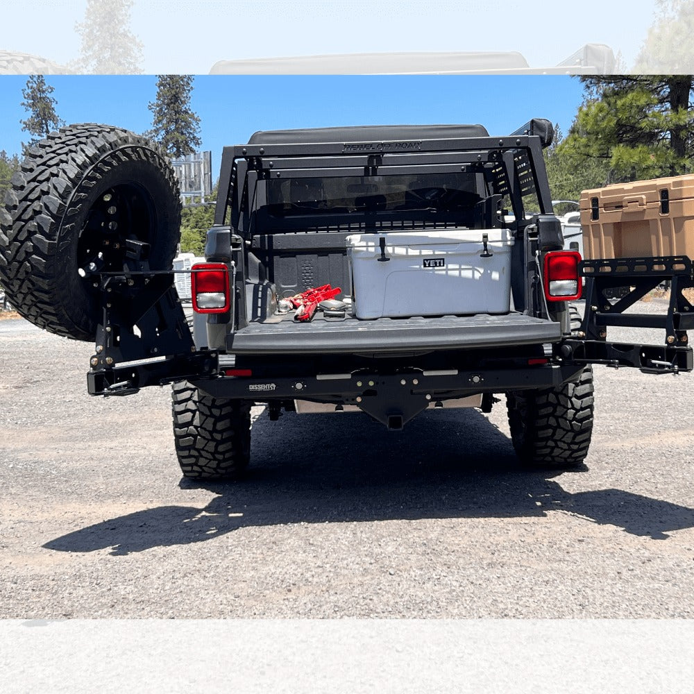 Modular Hitch Mounted Tire/Accessory Carrier - Dual Swing Fits 2008-2021 Toyota Land Cruiser 200