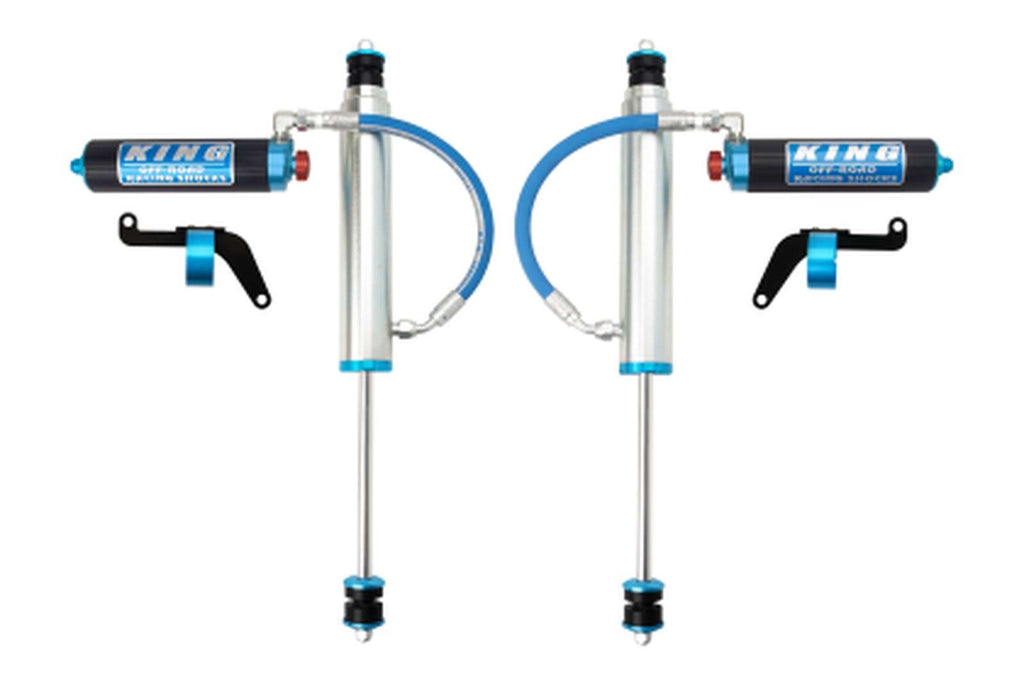 King Shocks 2.5 Performance w/ Fin Piggyback Reservoir Shocks Front Pair for 1997-2010 Nissan Patrol Y61 4WD