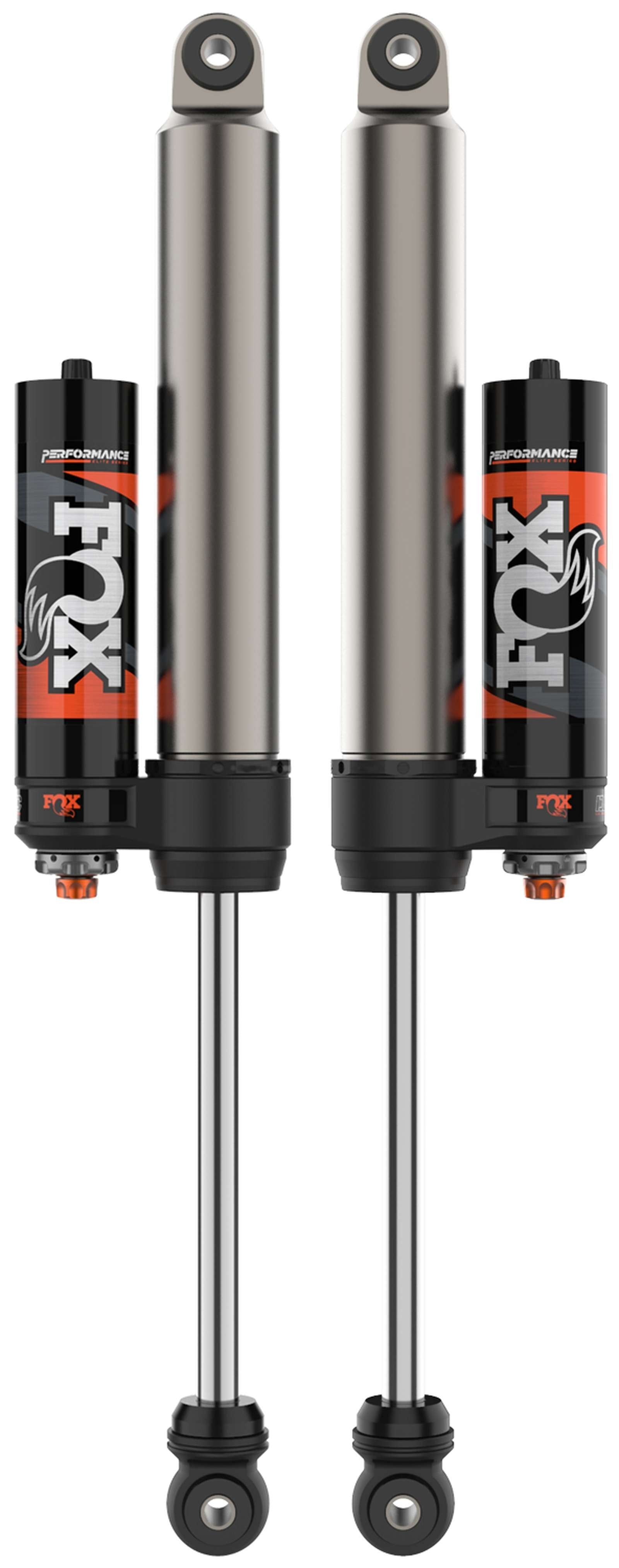 Fox 2.5 Performance Elite Adjustable w/ Reservoir Shocks Rear Pair for 2014-2023 Ram 3500 4WD