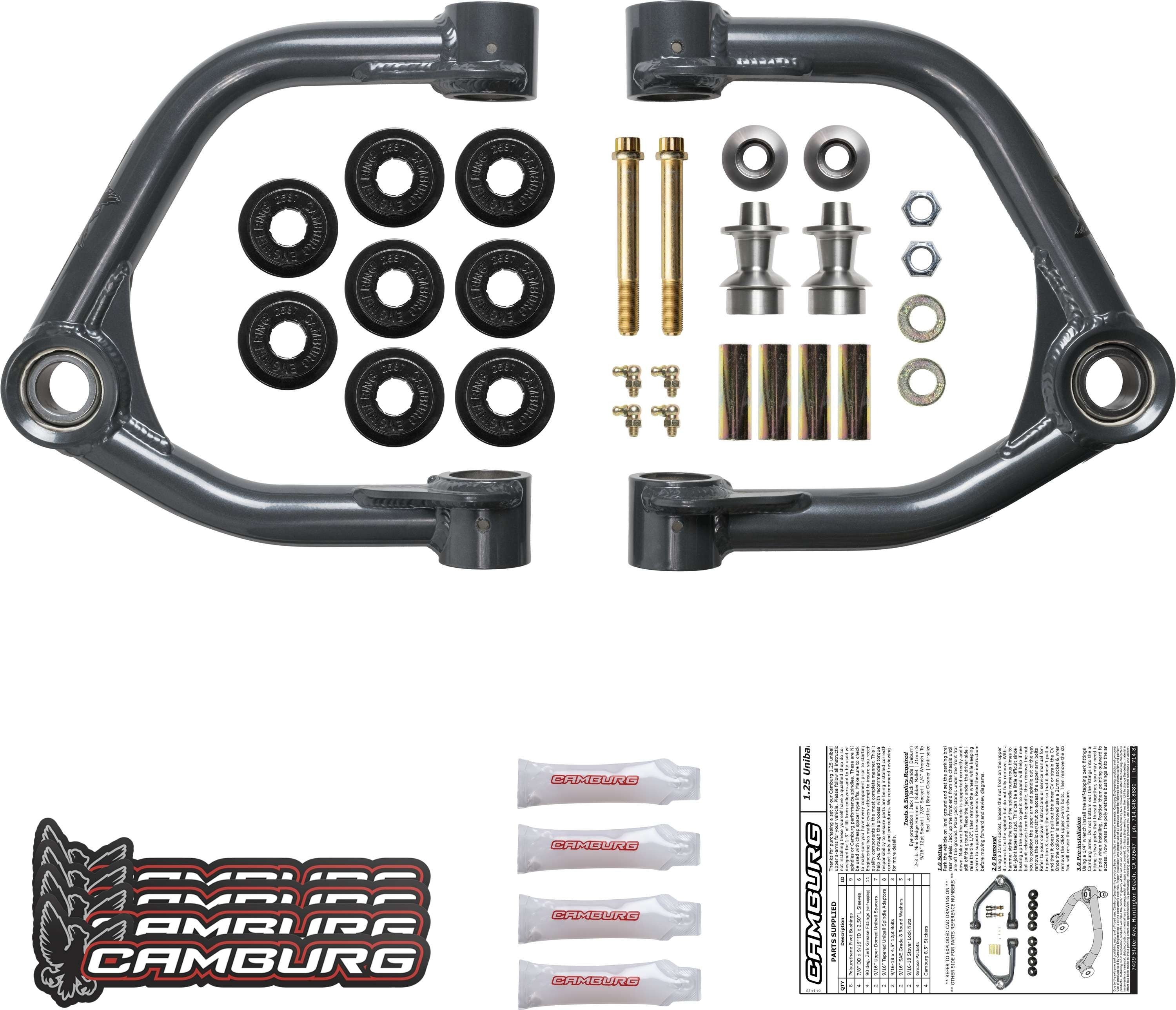 Camburg 1.25 Performance Uniball Upper Arms 2017-2018 Ford Raptor