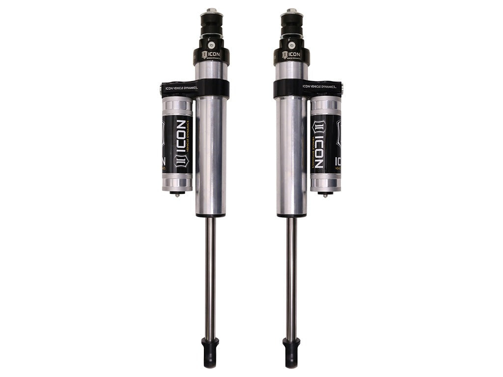 Icon 2.5 Piggyback Reservoir Shocks Front Pair for 2001-2004 Chevrolet Silverado 2500 w/0-2.5" lift