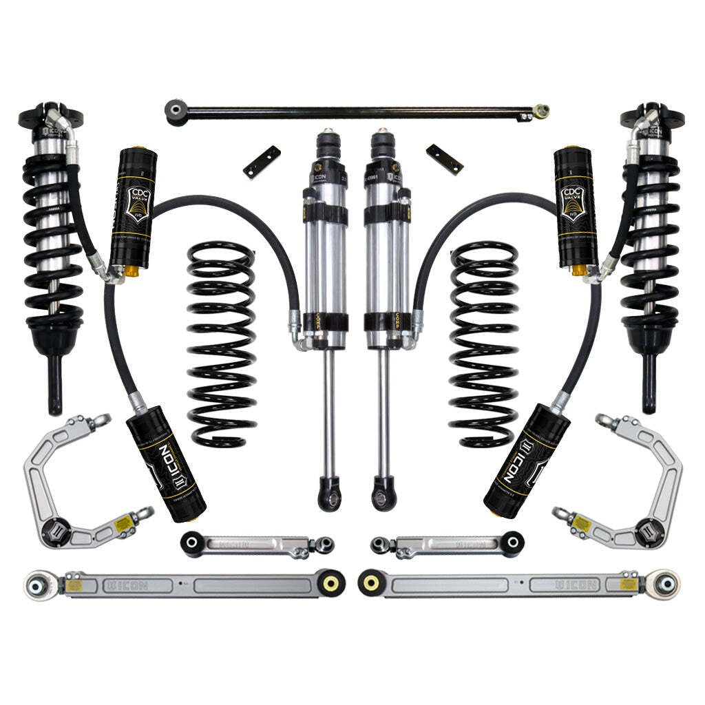 ICON K53068 Stage 8 Suspension System Billet UCA Toyota 4Runner/FJ Cruiser 0-3.5" Lift