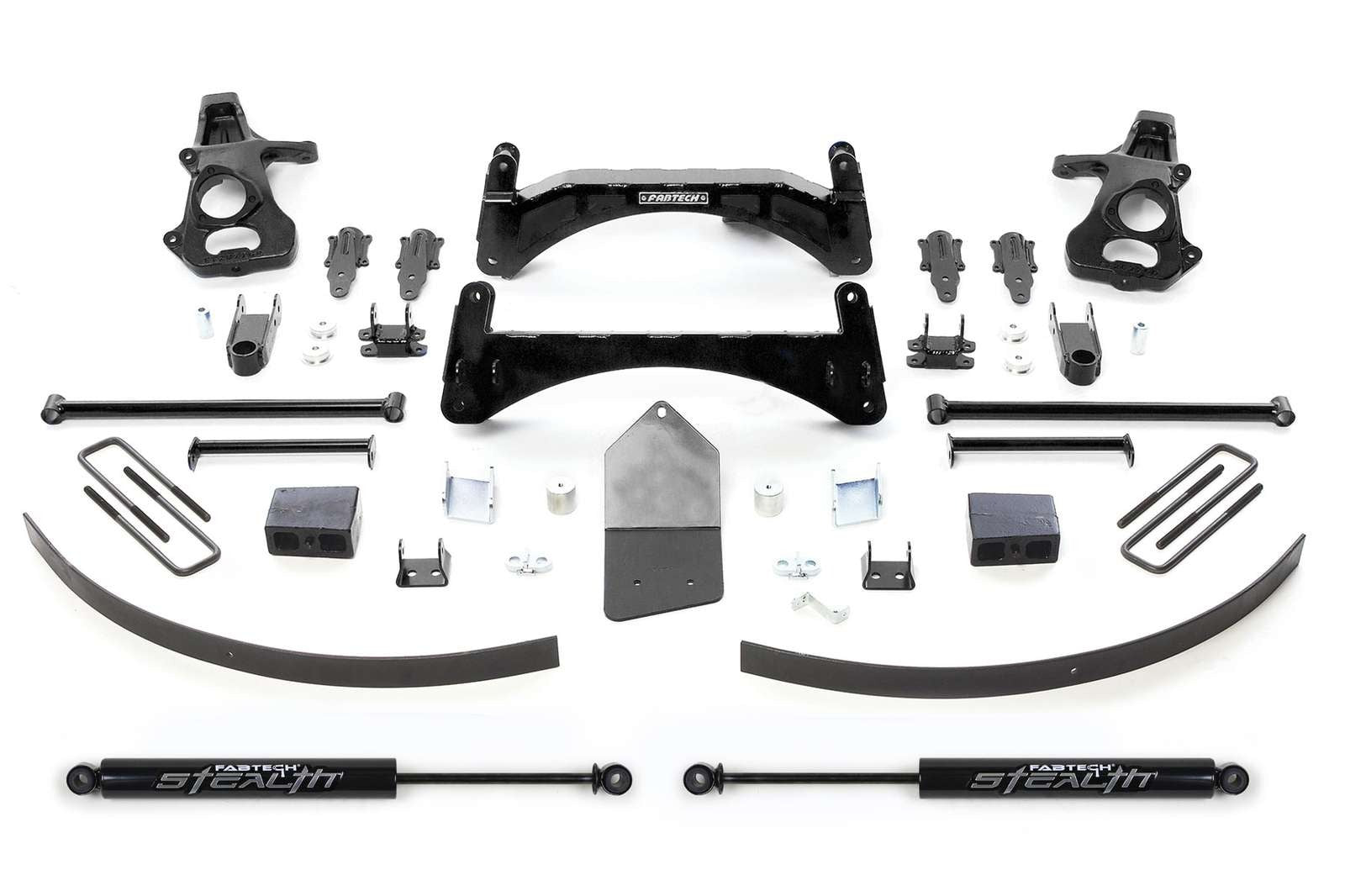 Fabtech 6" Basic System w/Stealth Shocks Kit for 2007-2013 Chevrolet Silverado 1500 RWD w/6" lift