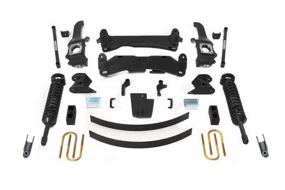 Fabtech 6" Performance System w/Front Dirt Logic 2.5 Coilovers Kit for 2005-2015 Toyota Tacoma 4WD RWD w/6" lift 6-Lug