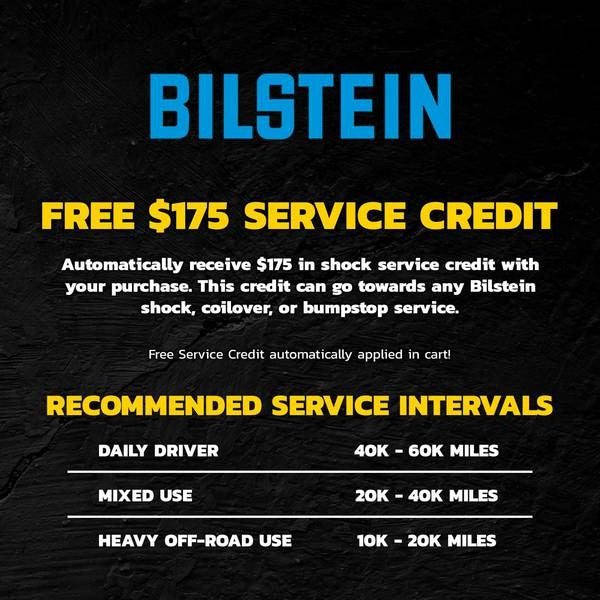 Bilstein B8 8100 Reservoir Shocks Set for 2018-2023 Jeep Gladiator 4WD w/2-3" lift