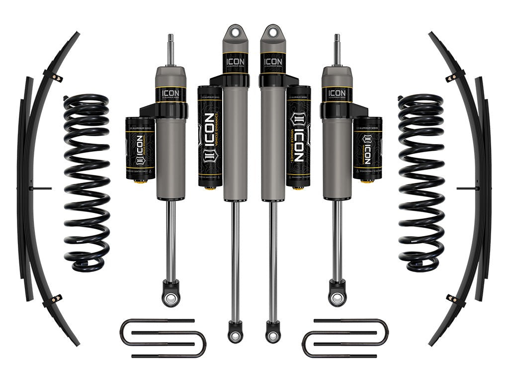 Icon 2.5" Stage 2 Suspension System w/Expansion Pack Kit for 2020-2022 Ford F350 Super Duty 4WD Diesel Std Cab Pickup