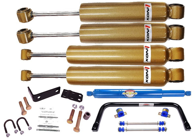 KONI EVO 4 RV Shock, Safe T Plus Steering Stabilizer, & Swaybar Kit Freightiner XC