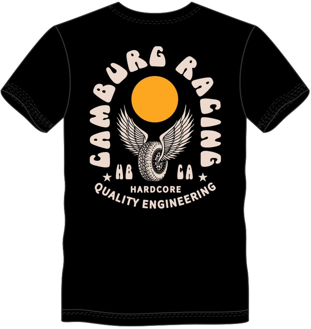 Camburg Winged Wheel Size Medium Pocket T-shirt - Black