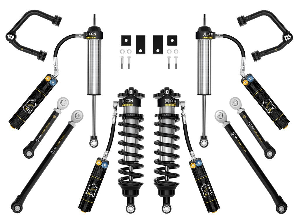 Icon 2-3.25" Stage 2 3.0 Suspension System CDXS Tubular Kit for 2022-2025 Toyota Tundra Full Hybrid EV Gas