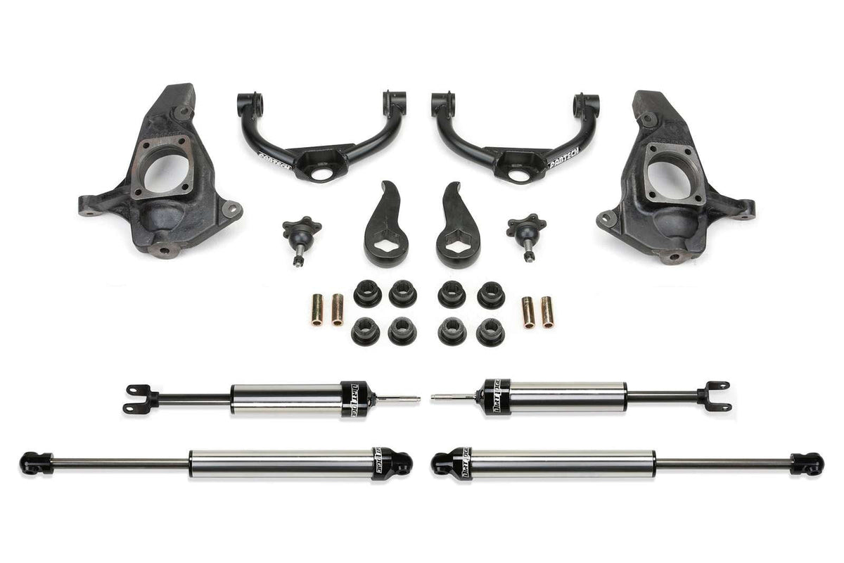 Fabtech 3.5" Ball Joint UCA Lift Kit w/Dirt Logic Shocks for 2011-2019 GMC Sierra 2500 HD 4WD RWD w/3.5" lift