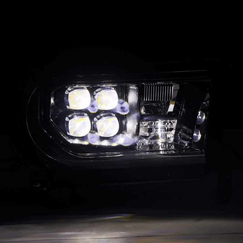 MK2 NOVA-Series LED Projector Headlights Alpha-Black Fits 2007-2013 Toyota Tundra