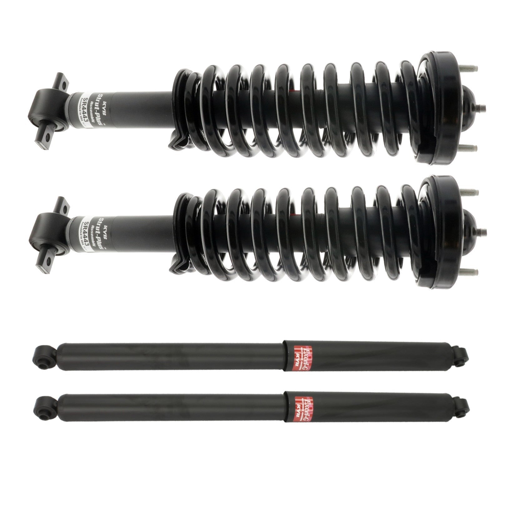 KYB Strut-Plus Front and Excel-G Rear Kit SR4443, 349108