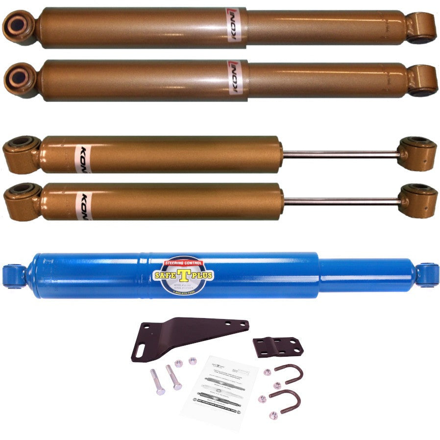 Koni FSD 4 RV Shock & Safe T Plus Steering Stabilizer Kit Ford F53 GVWR 24K and Up