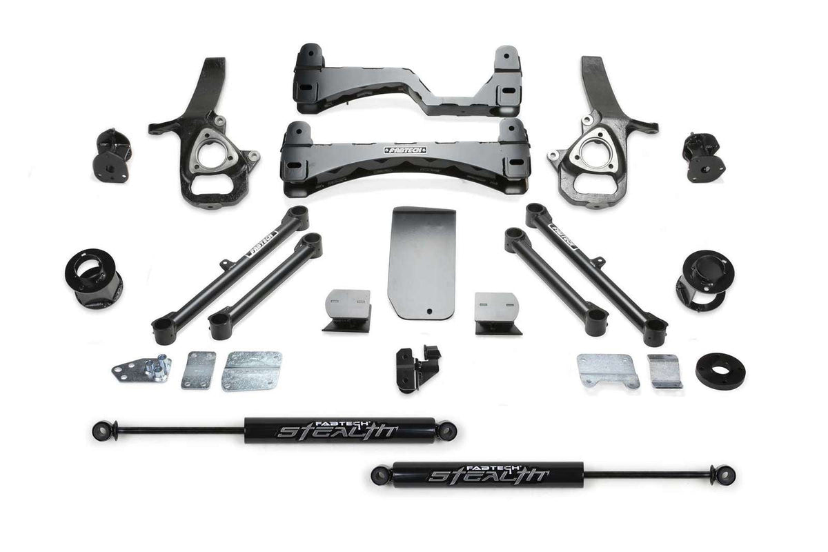 Fabtech 6" Basic Lift Kit w/Rear Stealth Shocks for 2019-2024 Ram 1500 4WD w/6" lift