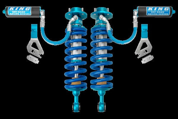 King Shocks 2.5 Performance Coilovers w/ Remote Reservoir Front Pair for 2024 Toyota Tundra 4WD w/0-2.5" lift