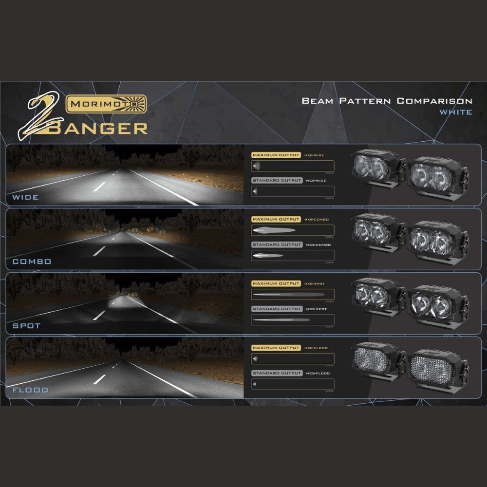 2Banger LED Ditch Light System fits 2003-2009 Toyota 4Runner