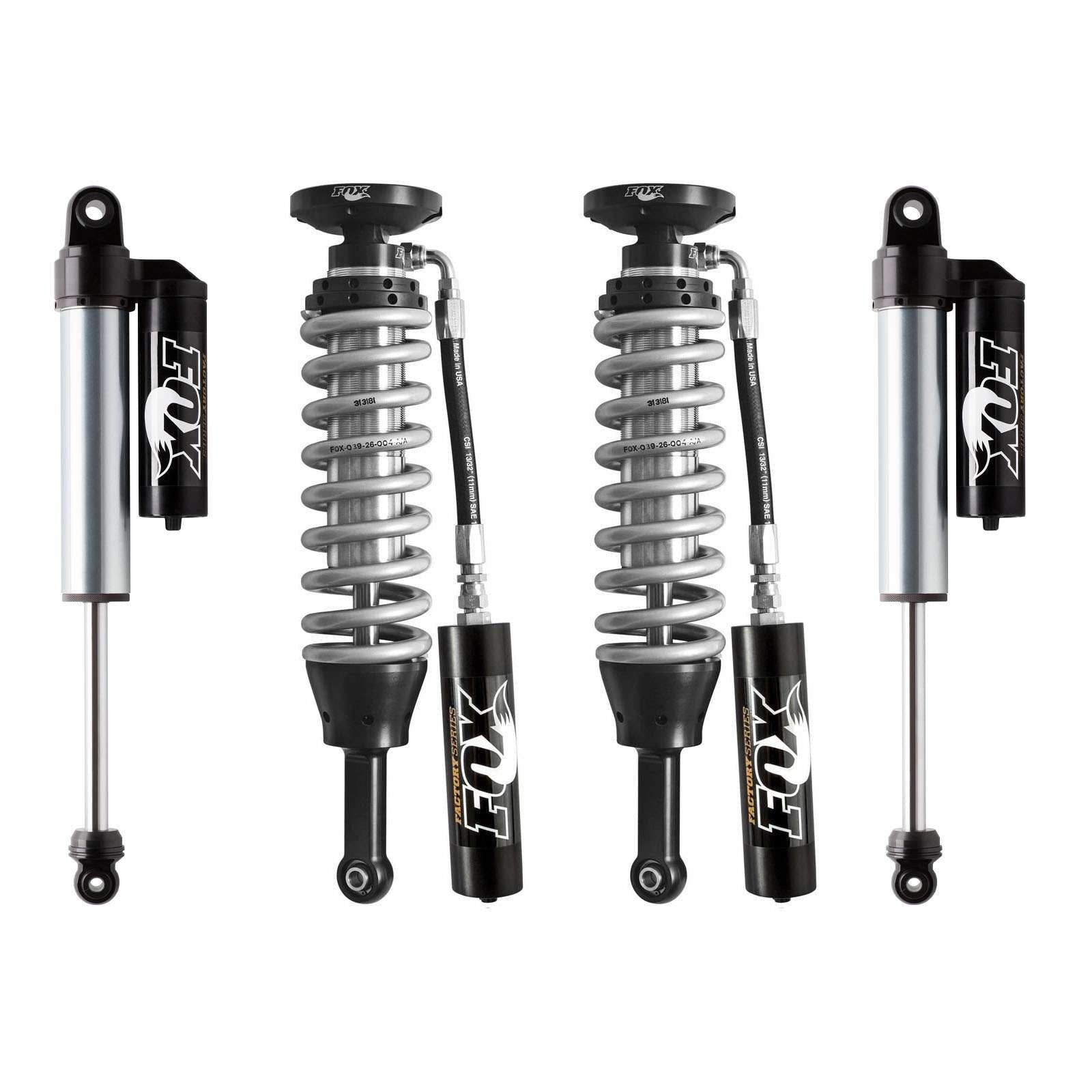 Fox 2.5 Factory Series Coilovers & Shocks w/ Reservoirs Set for 2014-2018 Chevrolet Silverado 1500 4WD RWD