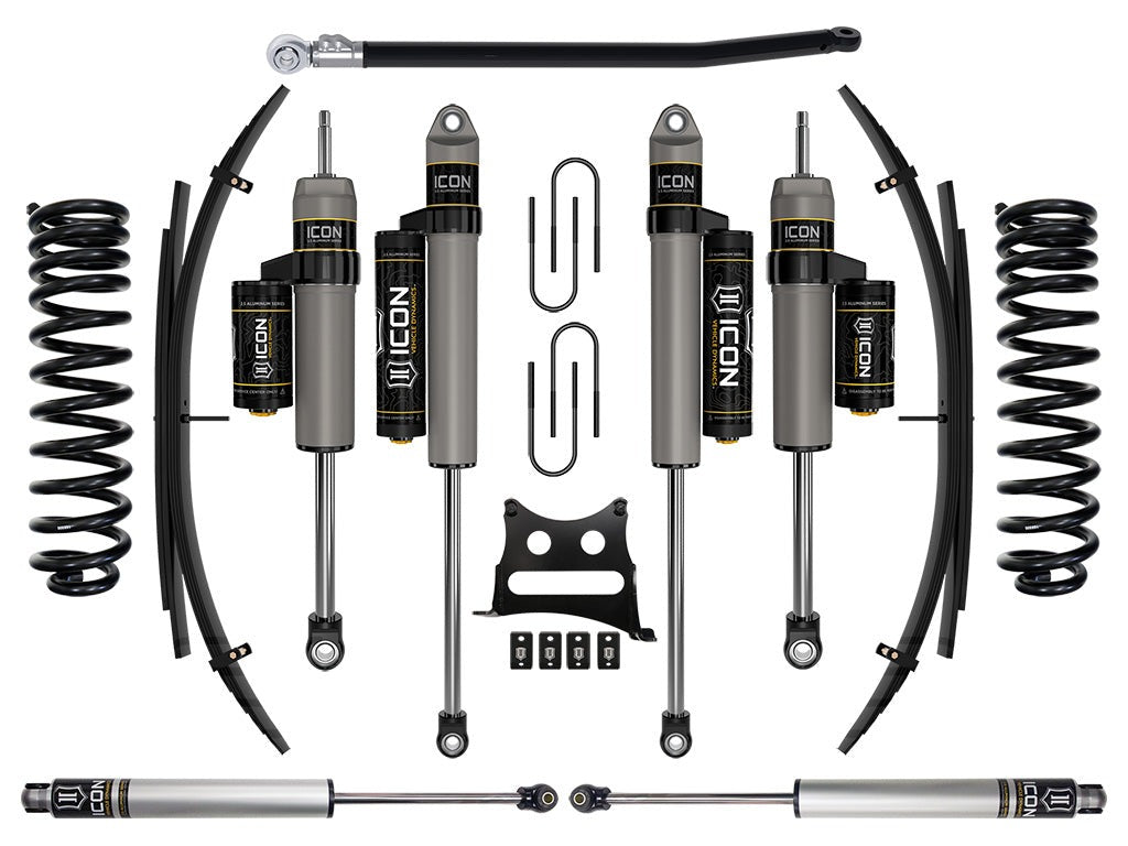 Icon 2.5" Stage 4 Suspension System w/Expansion Pack Kit for 2008-2010 Ford F350 Super Duty 4WD Diesel Crew Cab Pickup