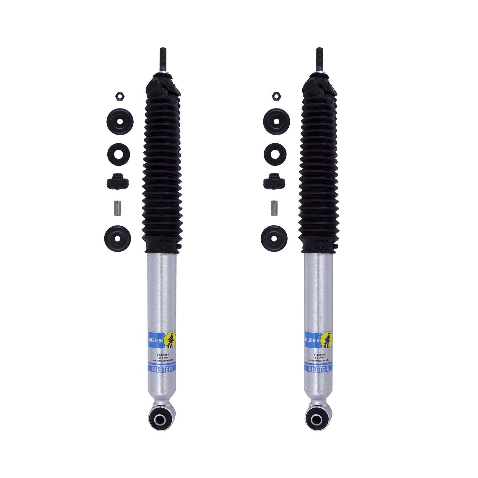 Bilstein 5100 Monotube Shocks Front Pair for 2017-2025 Ford F250 Super Duty 4WD