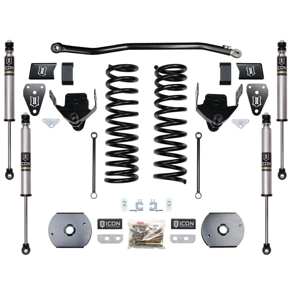 ICON K214521A Stage 1 Suspension System w/ OEM Air Ride Ram 2500 4WD 4.5" Lift