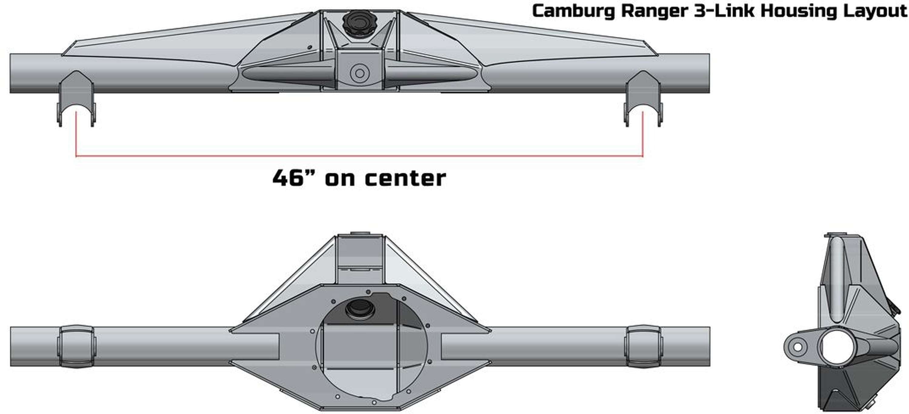 Camburg 1993-1997 Ford Ranger 2wd/4wd '93-12 Rear 3-link Kit