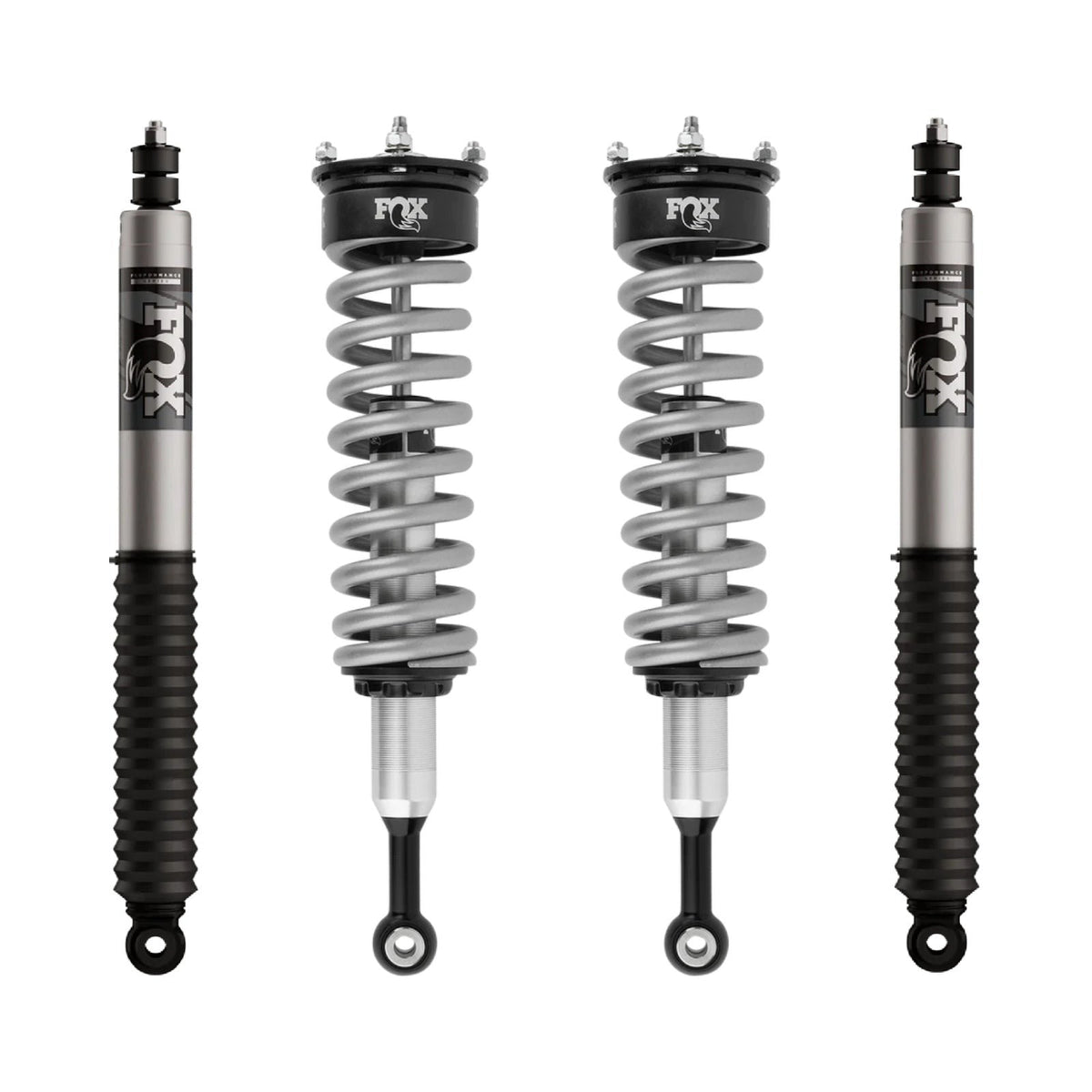 Fox 2.5 Performance Series Coilovers + Rear Shocks Set for 2024-2026 Toyota Land Cruiser 250 4WD RWD w/0-2.25" lift Std Tune