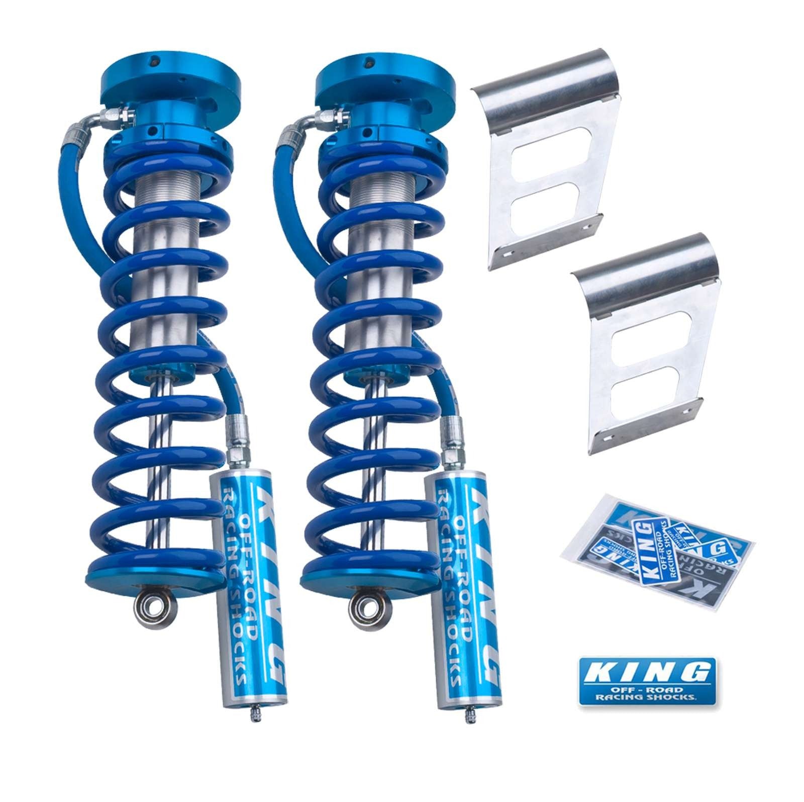 King Shocks 2.5 Performance Coilovers Conversion w/ Remote Reservoir Front Pair for 2005-2016 Ford F350 Super Duty 4WD