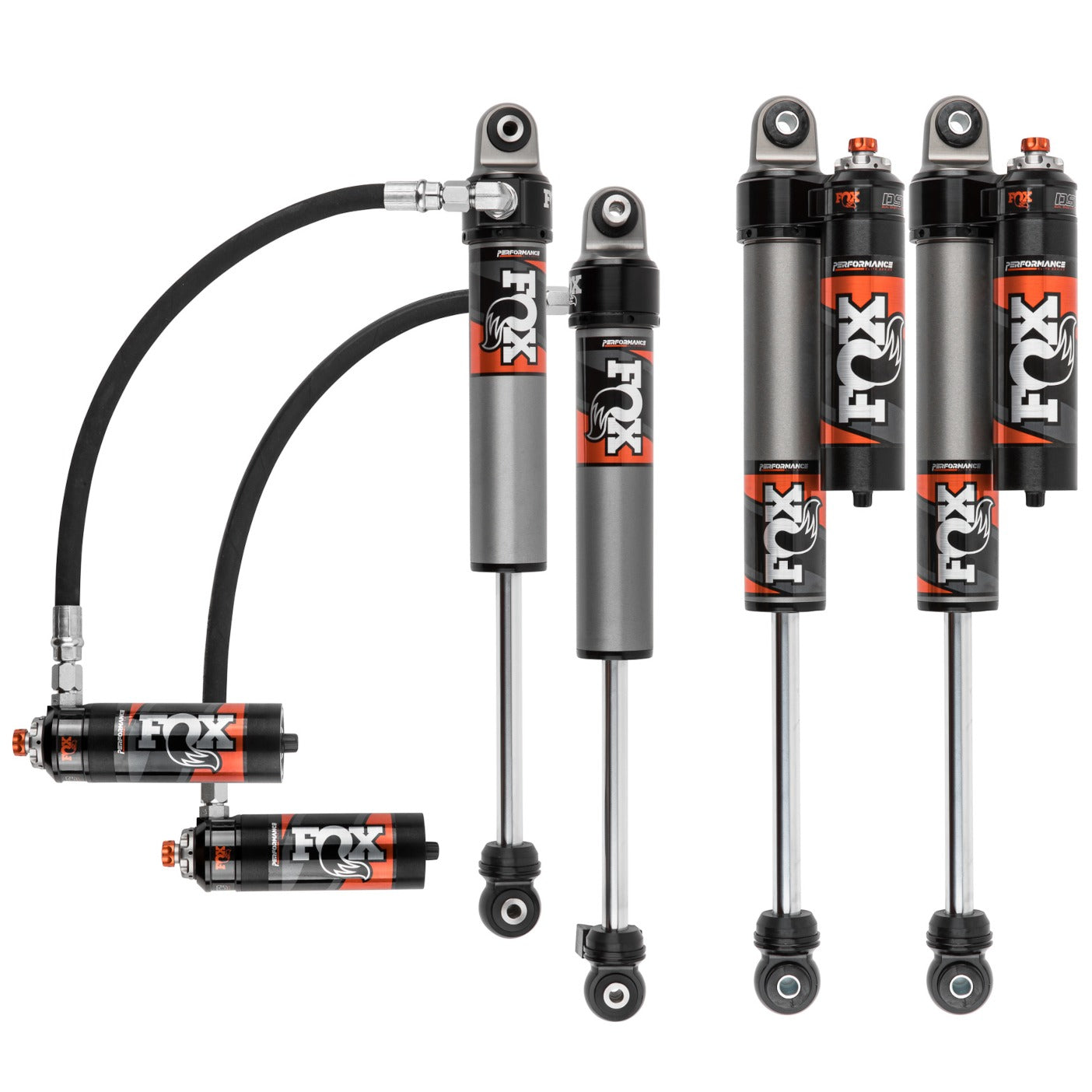 FOX Performance Elite 2.5 Reservoir Adjustable Valving Shock Kit 4-6" Lift 883-26-093, 883-26-094