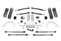 Fabtech 5" Trail Long Travel System w/Dirt Logic 2.25 Shocks Kit for 2007-2018 Jeep Wrangler JK 4WD w/5" lift
