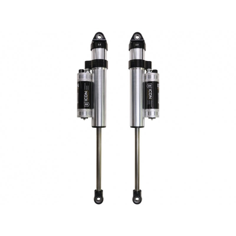 Icon 2.5 Piggyback Reservoir CDCV Shocks Pair for 2003-2010 Dodge Ram 3500 w/2-3" lift