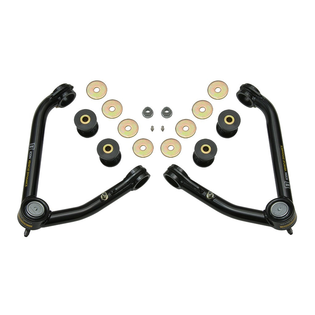 ICON 78601DJ GM 1500 Tubular Upper Control Arm Kit w/Delta Joint Large Taper