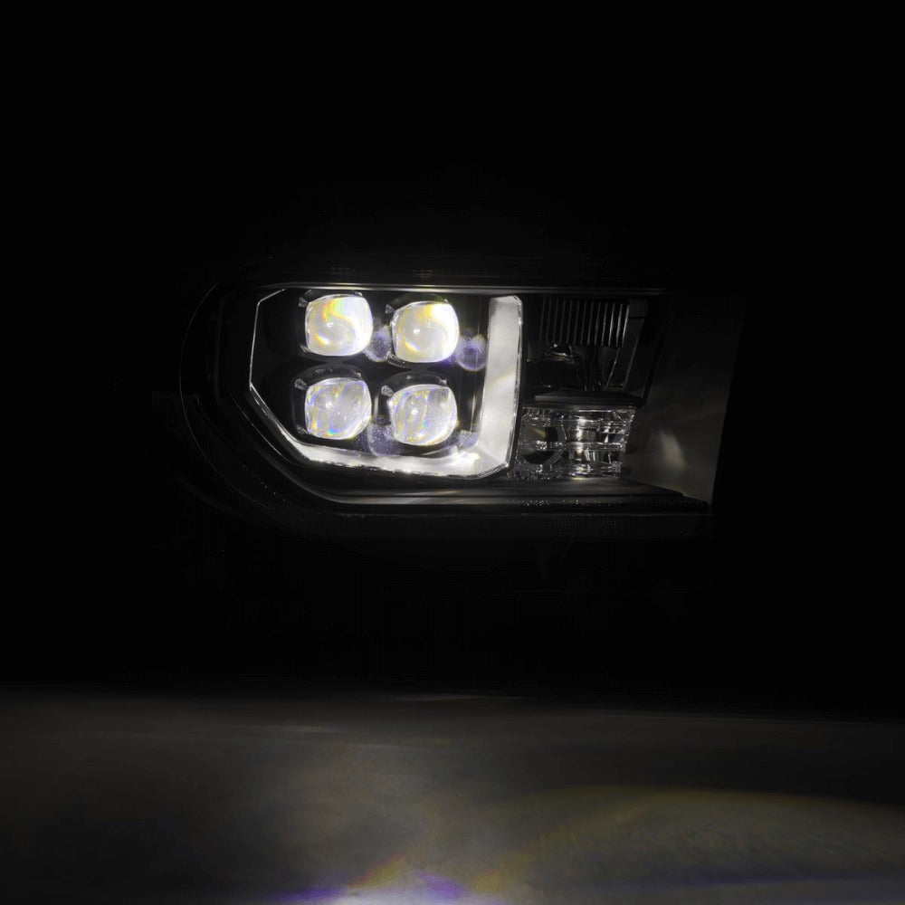 MK2 NOVA-Series LED Projector Headlights Alpha-Black Fits 2007-2013 Toyota Tundra
