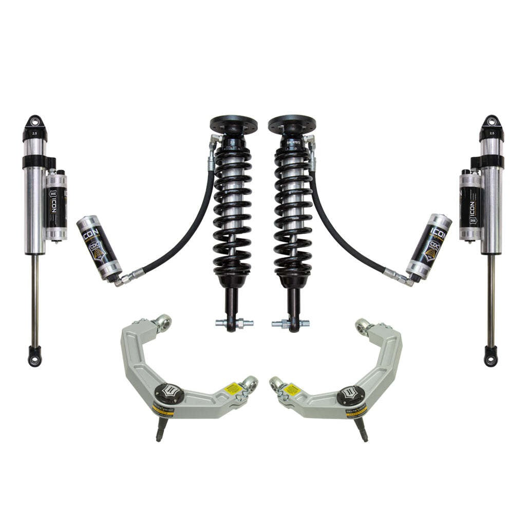 ICON K93075 Stage 5 Suspension System Billet UCA Ford F150 2WD 1.75-2.63" Lift