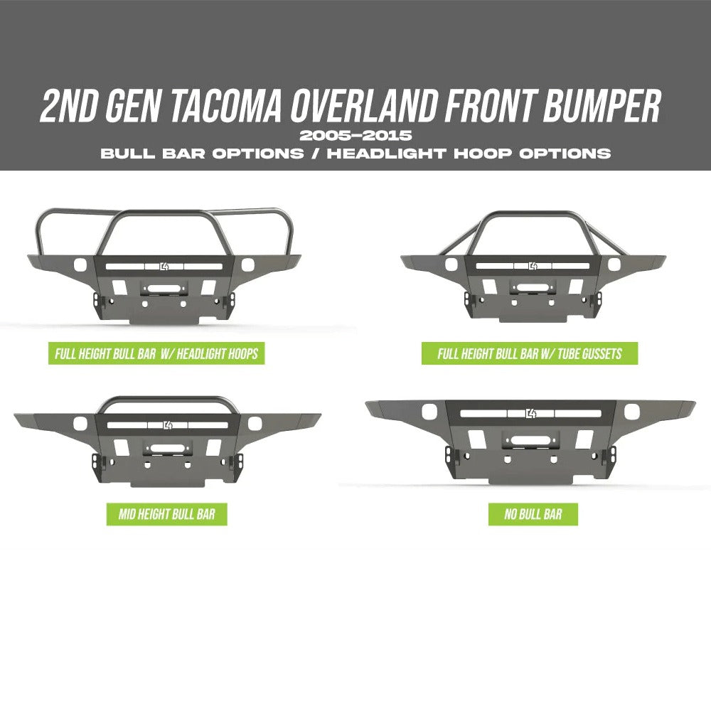 Overland Series Front Bumper Fits 2005-2015 Toyota Tacoma