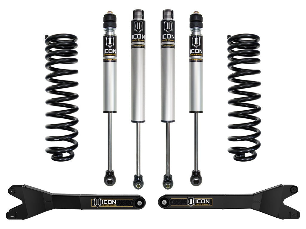 Icon 2.5" Stage 1 Suspension System w/Radius Arms Kit for 2023-2025 Ford F250 Super Duty 4WD Gas