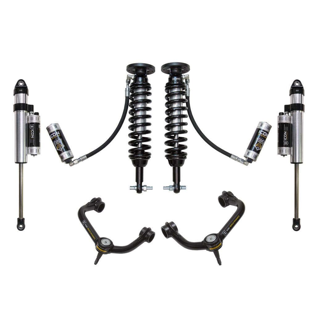 ICON K93075T Stage 5 Suspension System Tubular UCA Ford F150 2WD 1.75-2.63" Lift